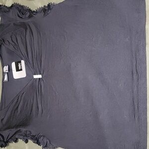 Mossimo Supply Co. Black Peasant Style Top Sz XL